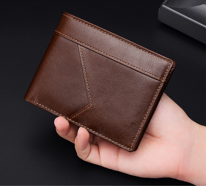 Premium Bison Denim Genuine Leather Rfid Mens Wallet Shopick