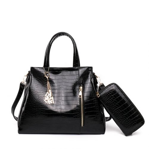 Retro Alligator Pattern Luxury  Women Bag Luxury 2 Set Handbag - Image 9