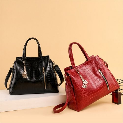 Retro Alligator Pattern Luxury  Women Bag Luxury 2 Set Handbag - Image 4