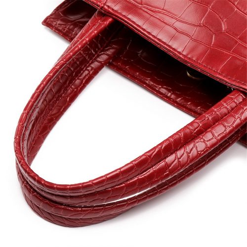 Retro Alligator Pattern Luxury  Women Bag Luxury 2 Set Handbag - Image 13