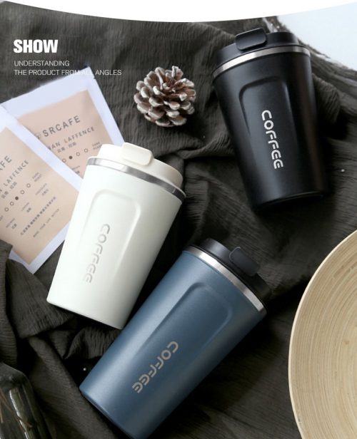 Premium 510Ml Stainless Steel Vacuum thermo Flask Coffee Mugs - Image 11