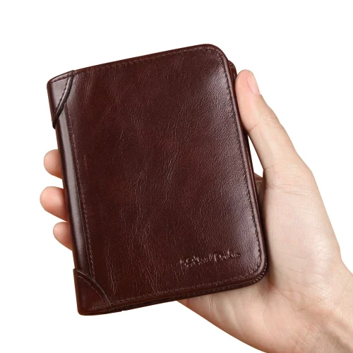 Bison Denim N4361 Genuine cowhide Leather RFID anti-theft Men’s Wallet - Image 3