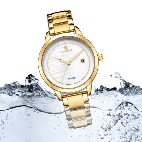 Minimalistic Premium Naviforce NF5008 Stainless steel Ladies quartz Watch - Image 2