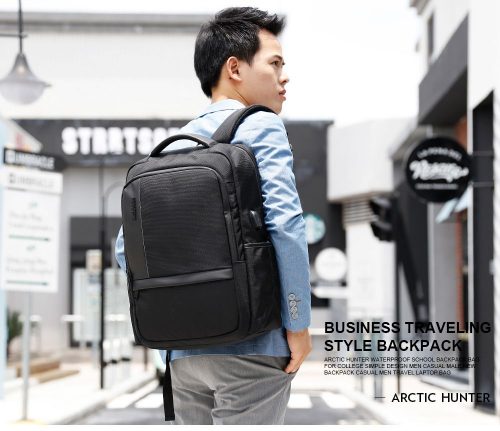 Artic Hunter Jacquard Waterproof Business Laptop Backpack - Image 2