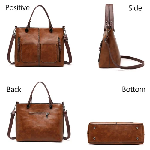 Daishu Vintage Ladies Casual tote Handbag - Image 5