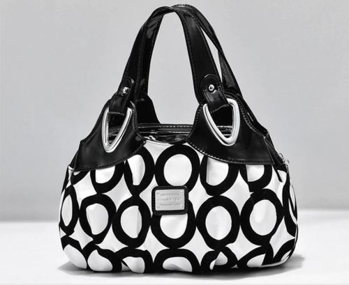 QIAOSANSAN Designer 2022 New Design plain and Floral Handbag - Image 7