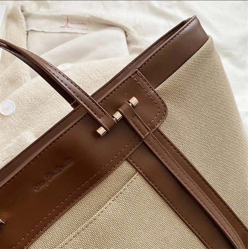 FASHION VINTAGE Premium New Arrivals Simplicity Quality Linen And Large Capacity Handbag - Image 10