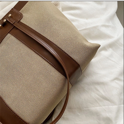 FASHION VINTAGE Premium New Arrivals Simplicity Quality Linen And Large Capacity Handbag - Image 9