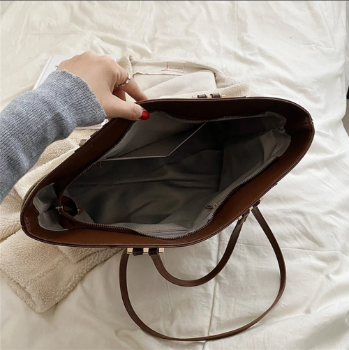FASHION VINTAGE Premium New Arrivals Simplicity Quality Linen And Large Capacity Handbag - Image 7