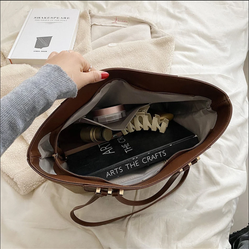 FASHION VINTAGE Premium New Arrivals Simplicity Quality Linen And Large Capacity Handbag - Image 6