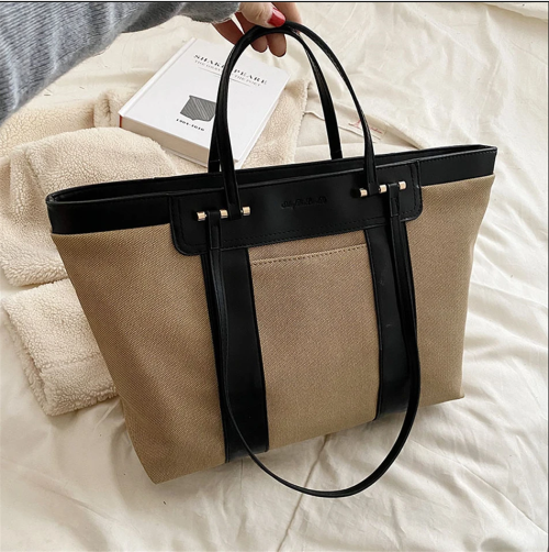 FASHION VINTAGE Premium New Arrivals Simplicity Quality Linen And Large Capacity Handbag - Image 4