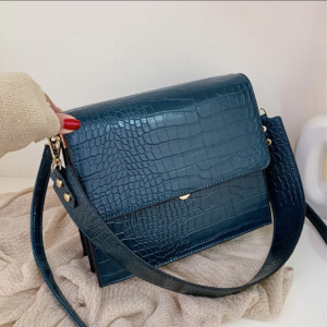 Premium DOUBLE STRAPS Quality Leather New Arrivals Sling Bag - BLUE