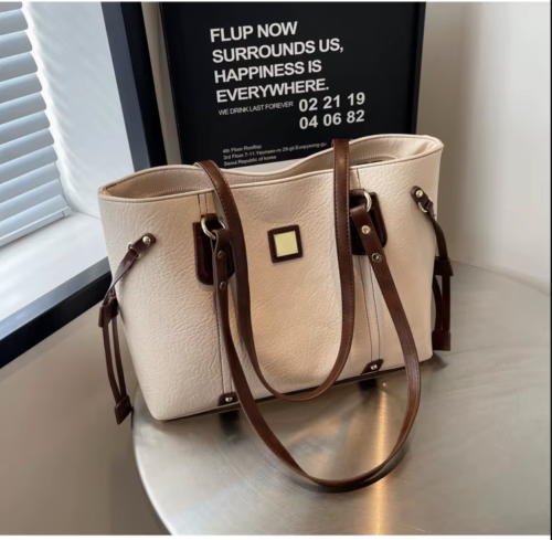 VELOUR VAULT Highend Premium Large Capacity Quality  NEW Leather Handbag - Image 9