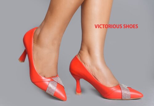 Premium Victorias Ladies Pump Heal Shoes - Image 4