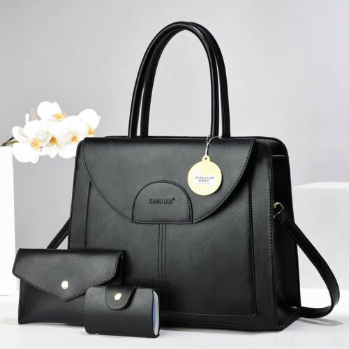 Xiualisa Versatile Ladies 3PC Leather Handbag