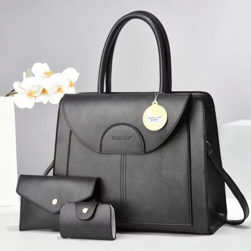 Xiualisa Versatile Ladies 3PC Leather Handbag - Image 6