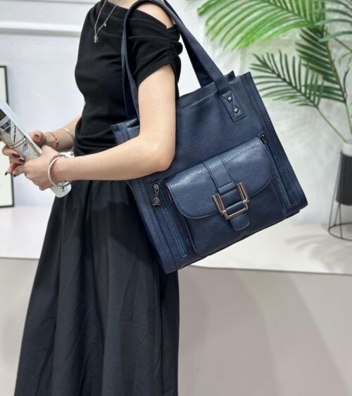 Veromandy Ladies Large Capacity Pu Leather Handbag - Image 3