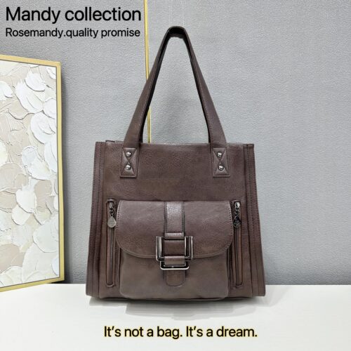 Veromandy Ladies Large Capacity Pu Leather Handbag - Image 2