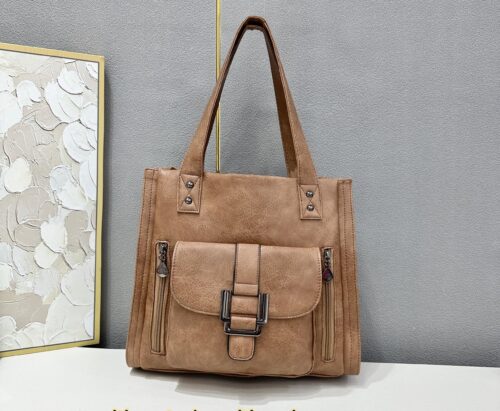 Veromandy Ladies Large Capacity Pu Leather Handbag - Image 7