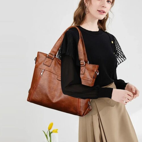 Vanderwah Retro Ladies  Fashion Trendy Tote Handbag - Image 2