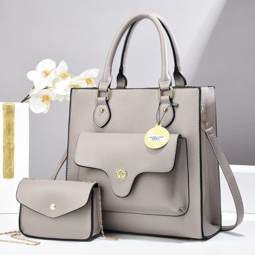 New Arrival 2pc Decorati Premium Leather and Quality Handbag - Image 6