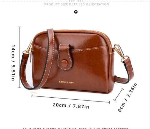 BAELLERRY New Arrrival Classy And Premium Leather Mini Sling Bag - Image 9