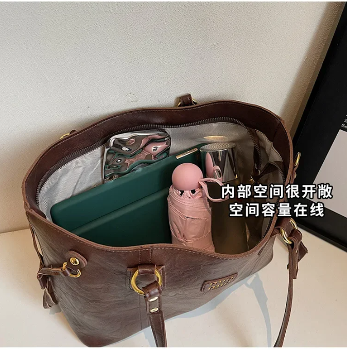 VELOUR2 VAULT Highend Premium Large Capacity Quality NEW Leather Handbag - Image 6