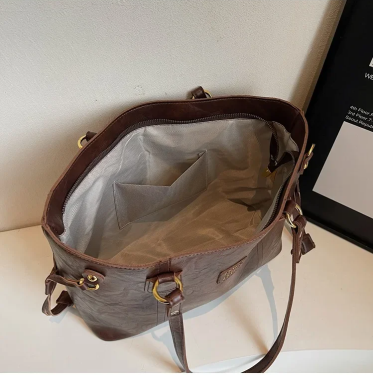 VELOUR2 VAULT Highend Premium Large Capacity Quality NEW Leather Handbag - Image 5