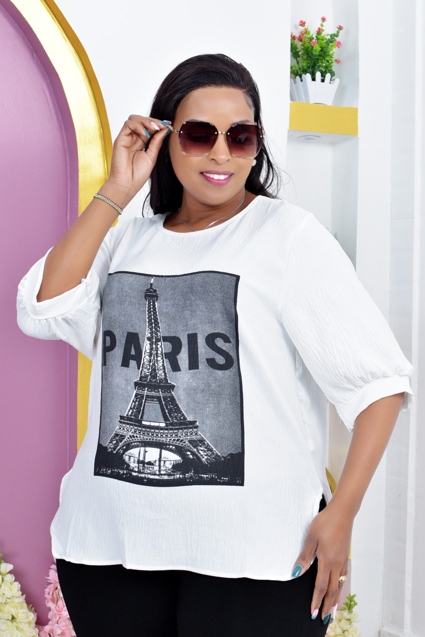 New Arrival PARIS FREE SIZE Fancy And Comfy T SHIRT - Image 2