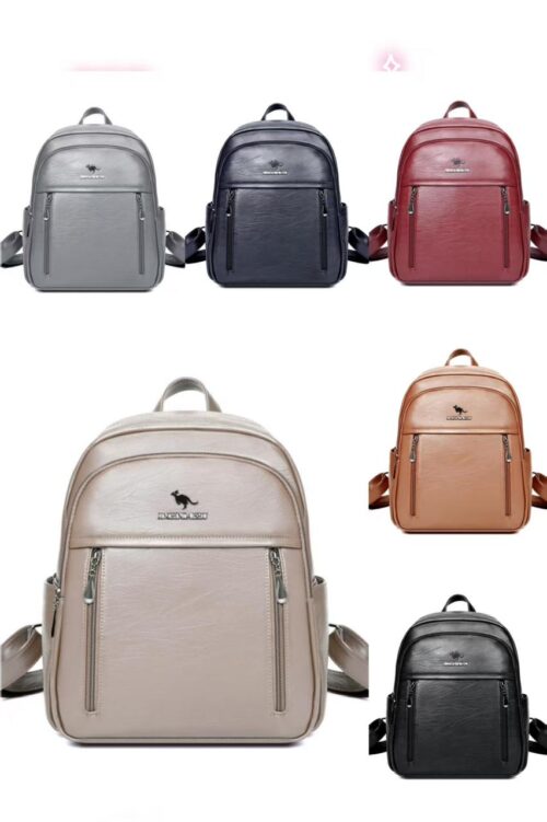 Velanni Everyday Ladies PU Leather Backpack - Image 9