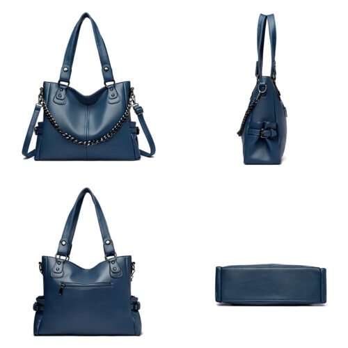 Daishu Premium Ladies Chainlink Versatile PU Leather Handbag - Image 5