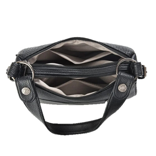 Premium Amber Grace Classic Croco-Textured Ladies Sling Bag - Image 6