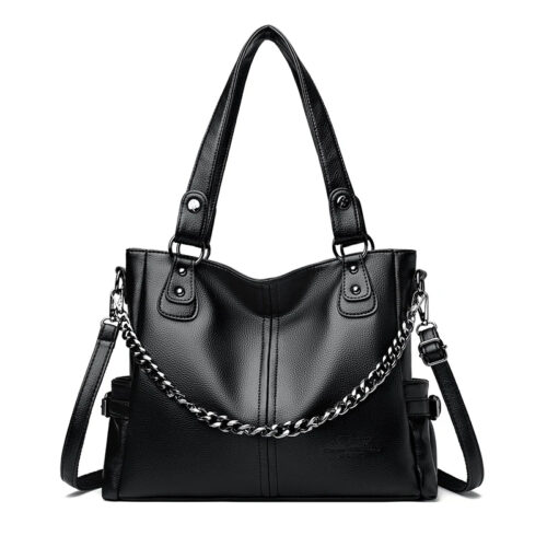 Daishu Premium Ladies Chainlink Versatile PU Leather Handbag - Image 7