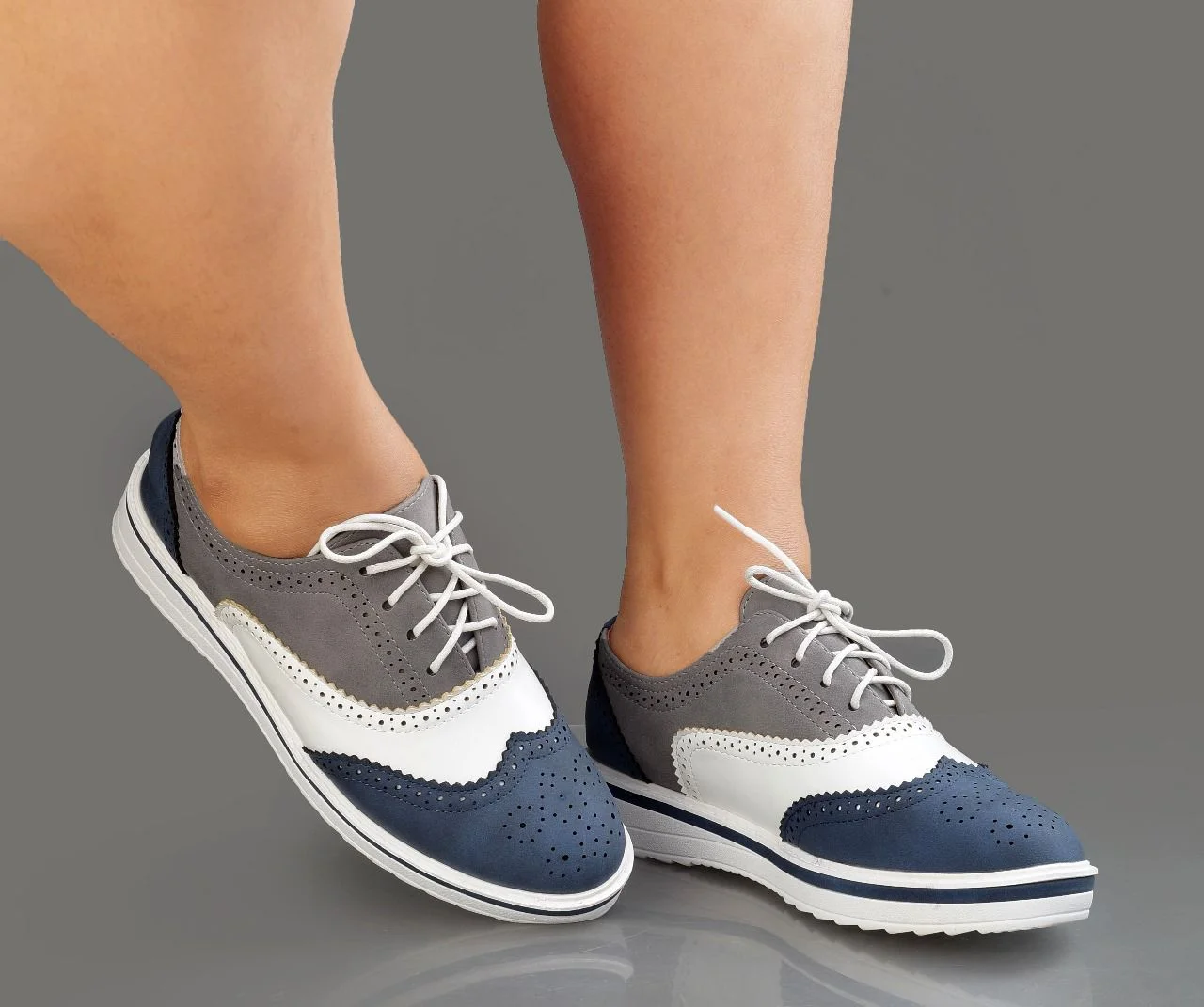 Premium Maven Elegant Ladies Leather Brogues - Image 5