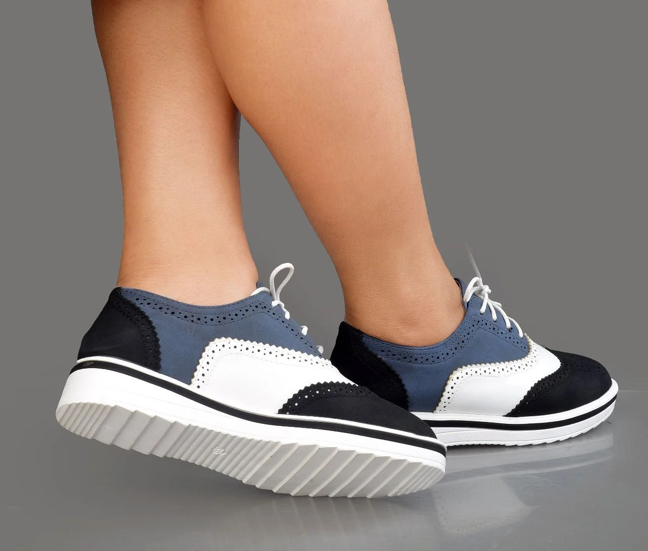 Premium Maven Elegant Ladies Leather Brogues - Image 9