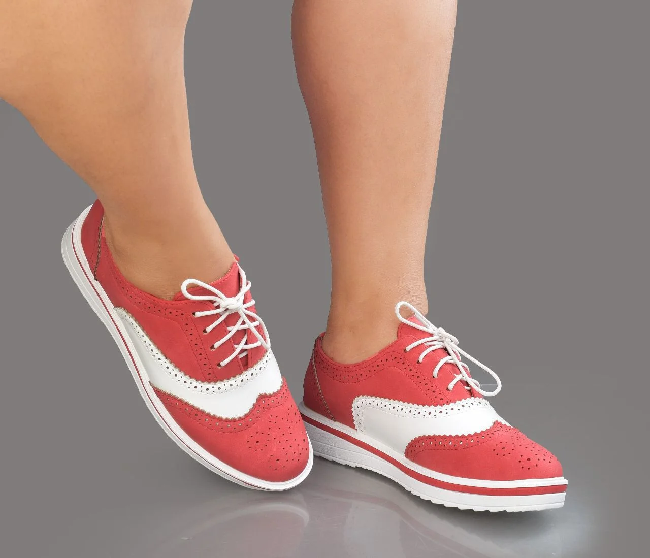 Premium Maven Elegant Ladies Leather Brogues - Image 6