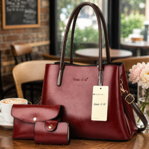 Alternative view of Premium New Arrivals Noir Grace Luxury 3pc Medium Handbag