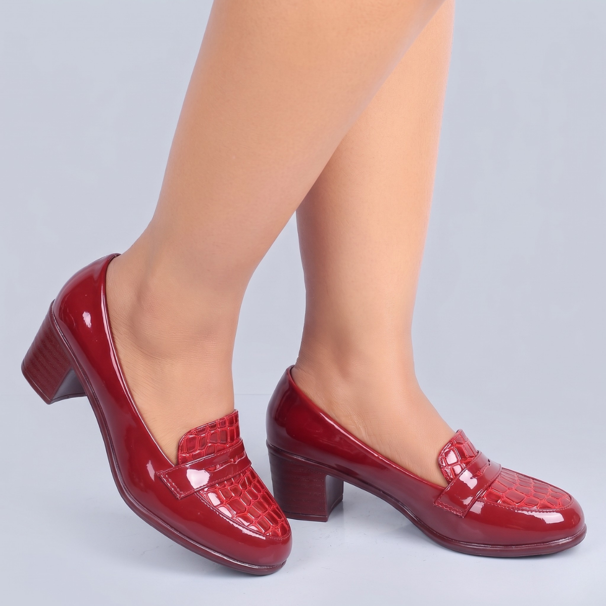 New Arrivals Premium Majesty Textured Block Heels - Image 12