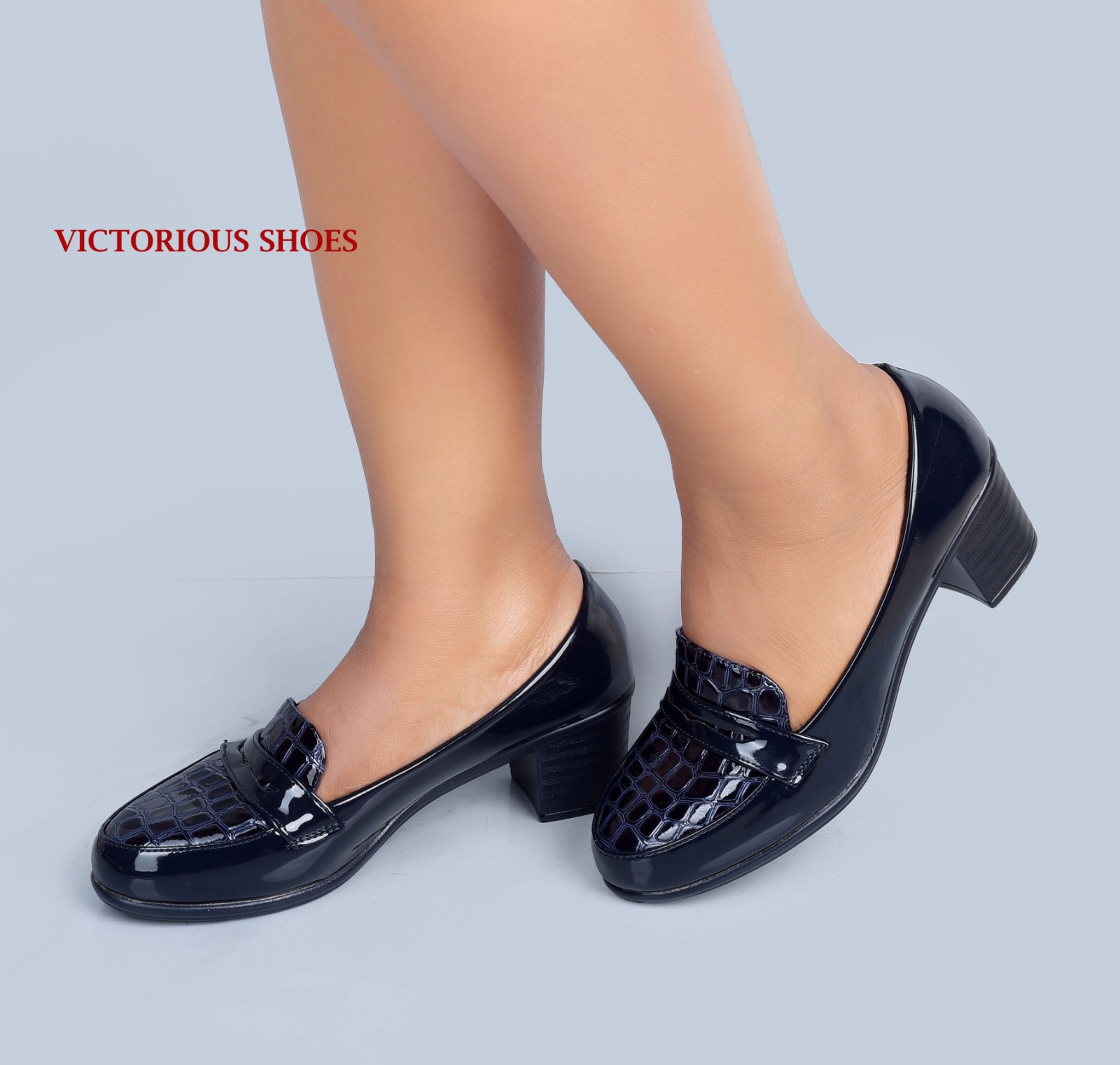 New Arrivals Premium Majesty Textured Block Heels - Image 3