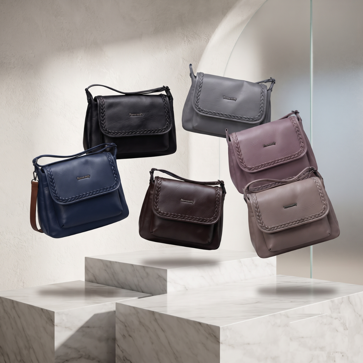 Korean3 Plain Design New Arrival Quality Design Sling Bag - Image 4