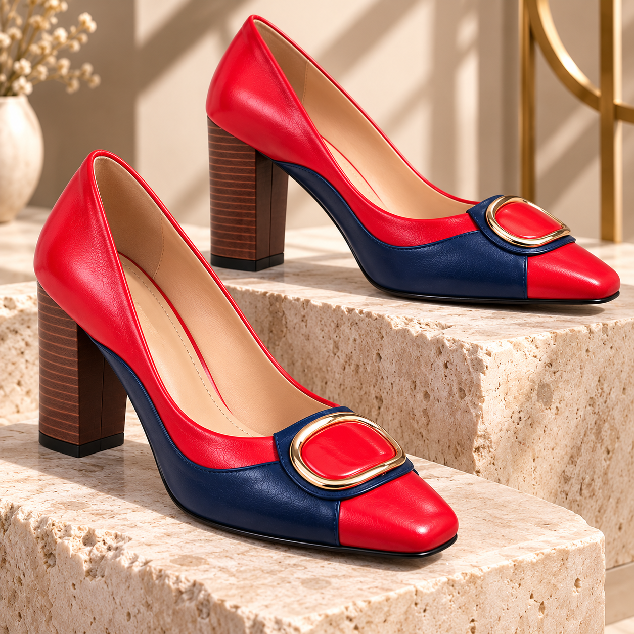 New Premium Celine Statement New Arrivals Block Heels - Image 7